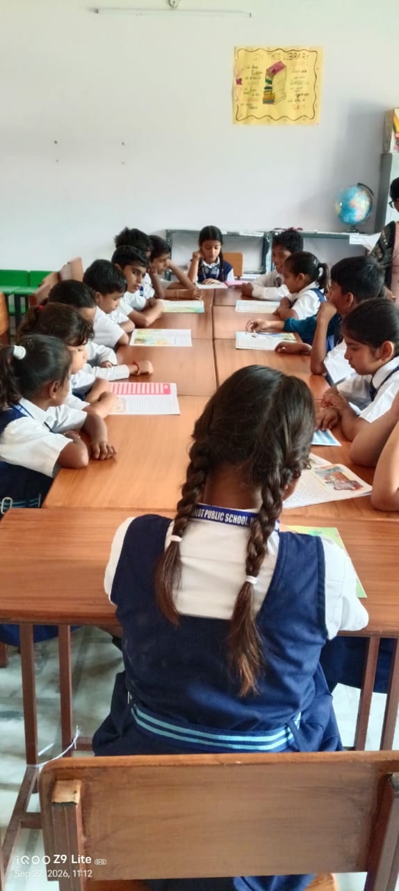 Guided Library Period fostering disciplined reading habits from Class I